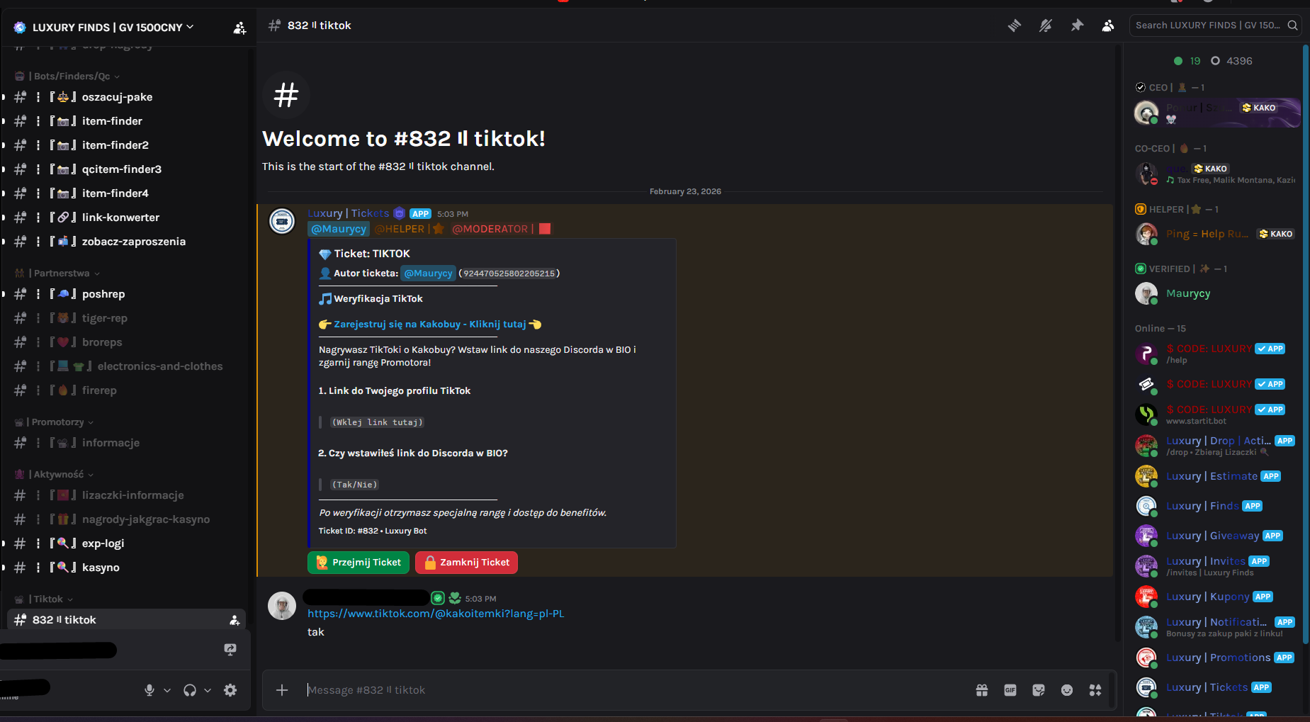 Ticket wsparcia Kakobuy